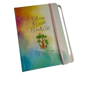 Grow, Bloom, Flourish – 52-Week Undated Self-Reflection Planner (New Hardcover)
